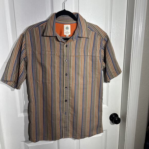 The Territory Ahead Shirt Mens MT Multicolor Stripe Outdoor Southwestern fish - Picture 2 of 8